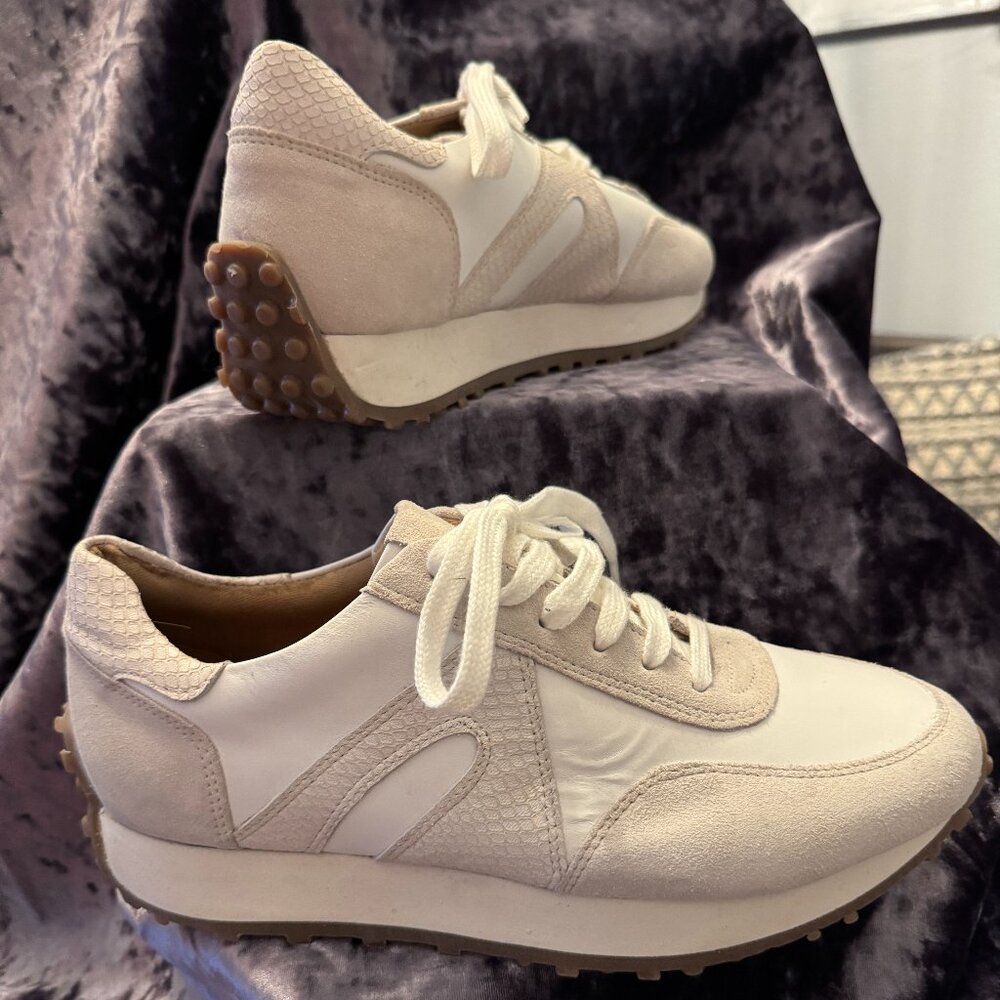 Brand New Nasty Girl White w/ Suede Sneakers Size 10 Women